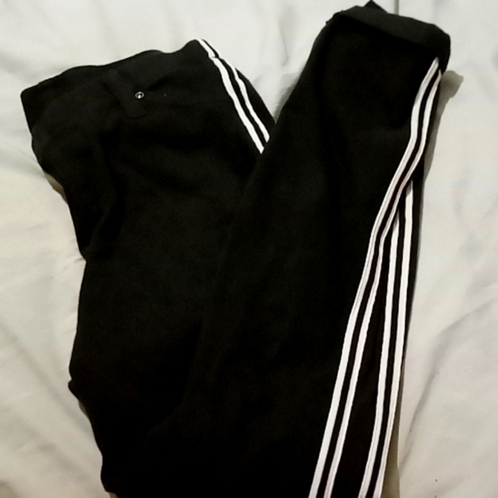 Black and white striped jeggings size s